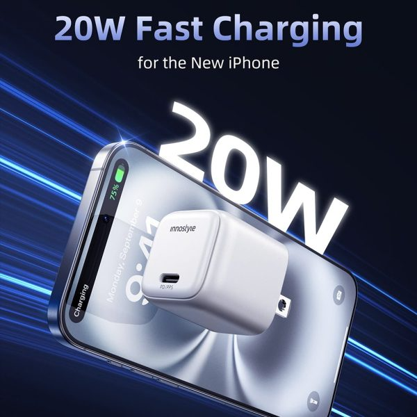 Cốc sạc nhanh Innostyle 20W GoCharge Mini GC20-GC20WHT-4