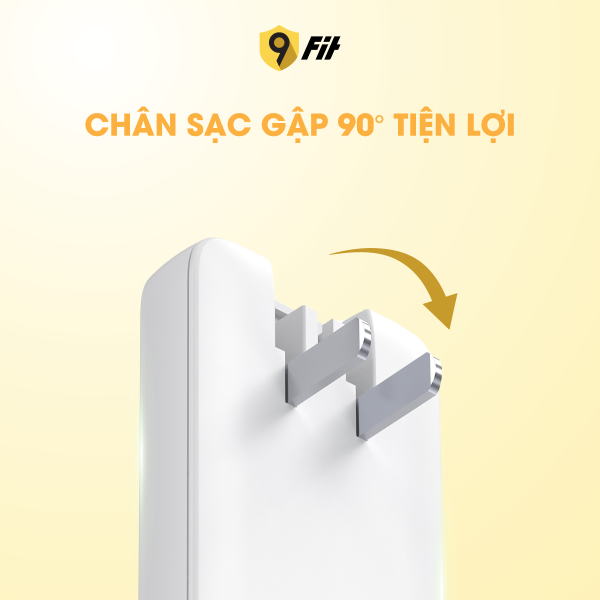 Cốc sạc nhanh 2 cổng 9Fit 45W PD 2C GaN-9A452C06B-6