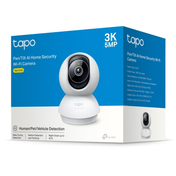 Camera IP Wifi TP-Link Tapo C230 360 độ 5MP-IPC-C230-10