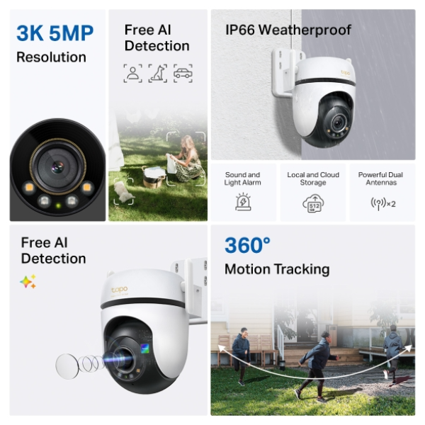 Camera IP ngoài trời 360 độ 5MP TP-Link C530WS-IPC-C530WS-6