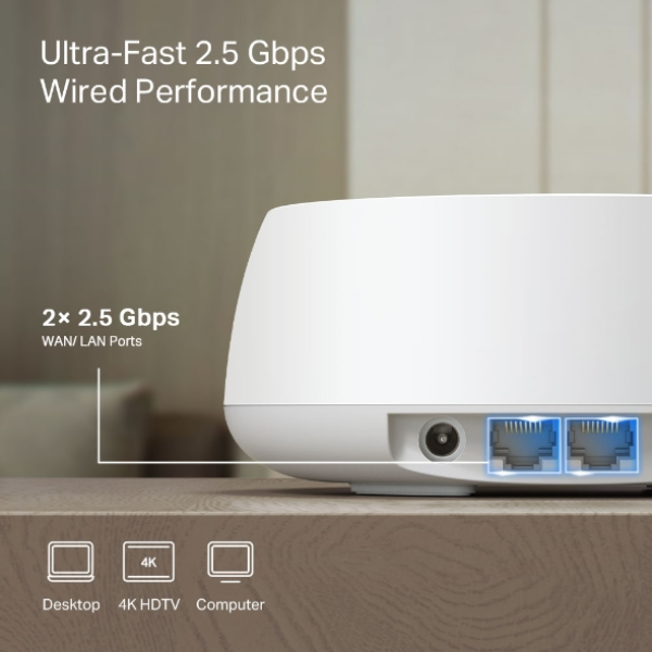 Hệ thống Mesh Wifi 7 BE5000 TP-Link Deco BE25 (3 Pack)-TL-BE25-3-5