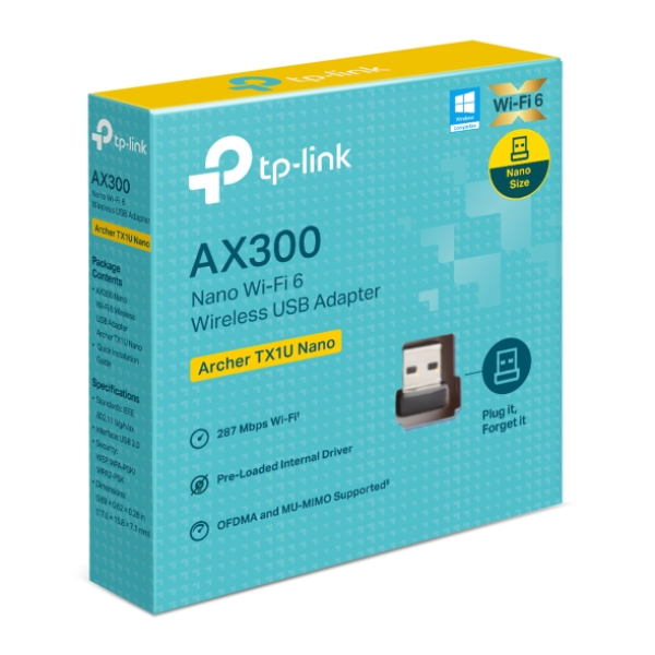 Đầu chuyển đổi USB Wifi 6 TP-Link Archer TX1U Nano AX300-TL-TX1UNANO-8
