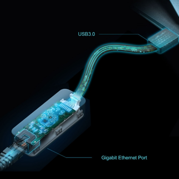 Hub chuyển đổi USB 3.0 to Ethernet Gigabit TP-Link UE306-UE306-8