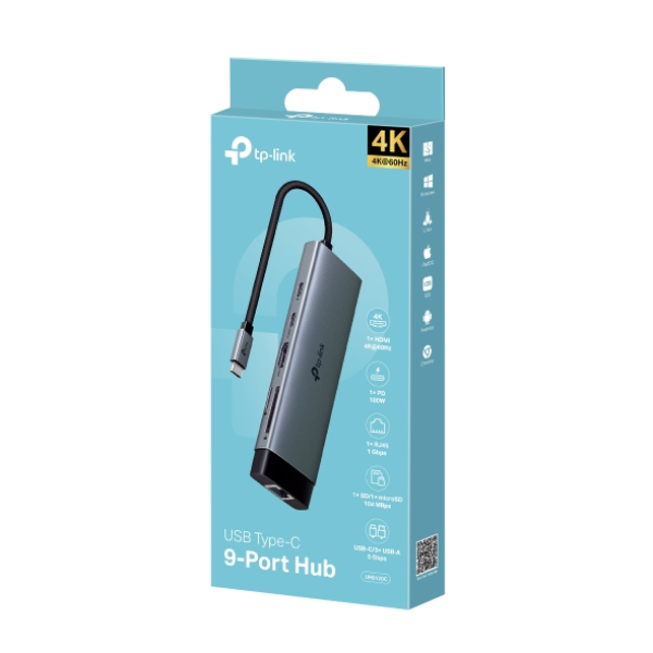 Hub chuyển đổi Type-C TP-Link 9 in 1-UH9120C-14