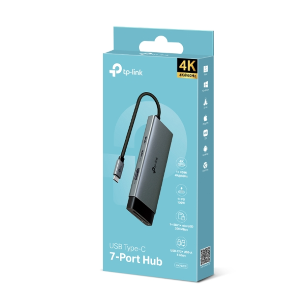 Hub chuyển đổi Type-C TP-Link 7 in 1-TL-UH7020C-12