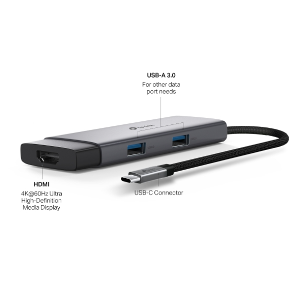 Hub chuyển đổi Type-C TP-Link 5 in 1-TL-UH5020C-2