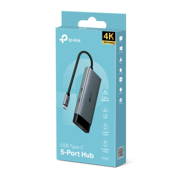 Hub chuyển đổi Type-C TP-Link 5 in 1-TL-UH5020C-11