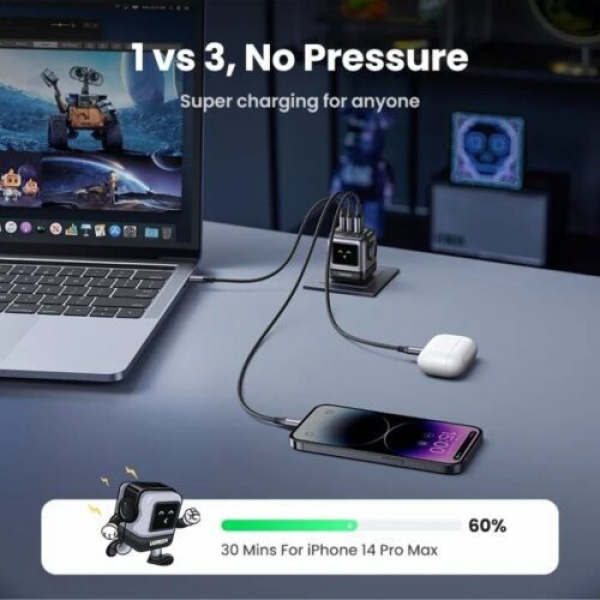 Cốc sạc nhanh 65W RoboGaN Mini Ugreen CD361-15570-7