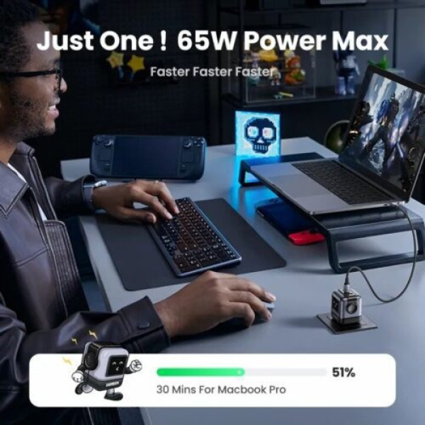 Cốc sạc nhanh 65W RoboGaN Mini Ugreen CD361-15570-8