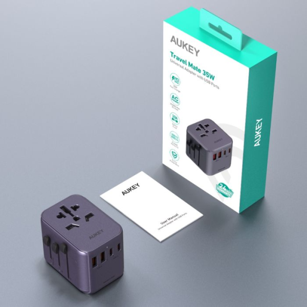 Sạc đa năng Aukey PD35W nhiều cổng Travel Mate PA-TA07A-PA-TA07-BLU-7