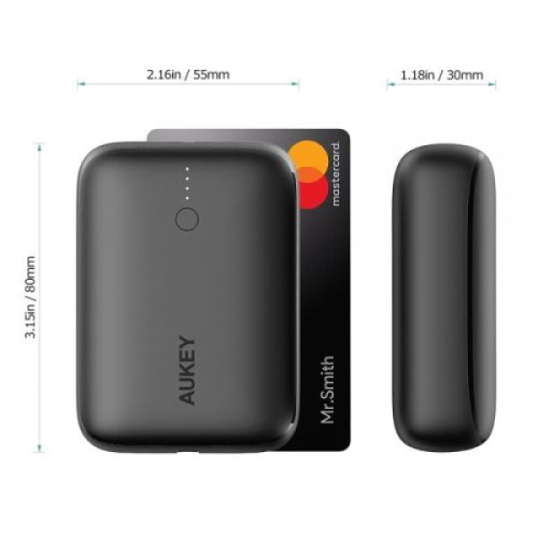 Pin sạc dự phòng Aukey 10.000 mAh PD 20W & QC 3.0 PB-N83S-PB-N83S-BLU-5