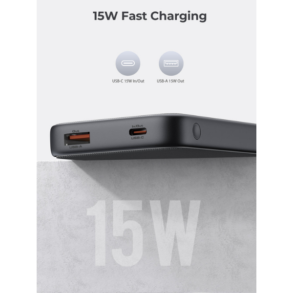 Pin sạc dự phòng Aukey 10.000 mAh 15W Spark Go PB-Y46-PB-Y46-GRA-6