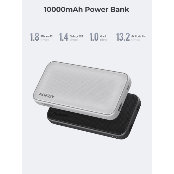 Pin sạc dự phòng Aukey 10.000 mAh 15W Spark Go PB-Y46-PB-Y46-GRA-8