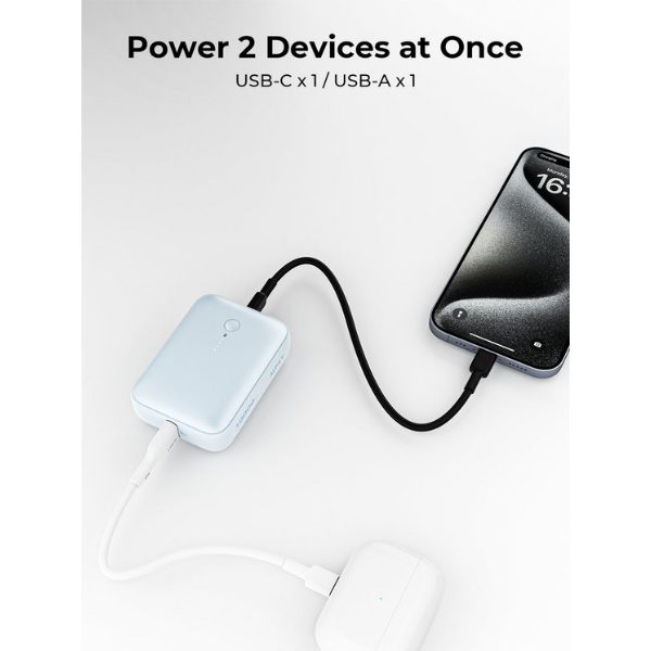 Pin dự phòng sạc nhanh Aukey 10.000 mAh 22.5W Spark Mini-PB-Y55-SIL-4