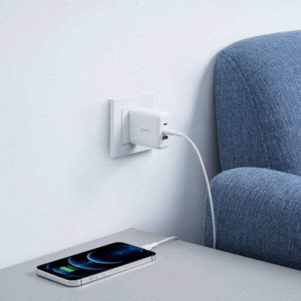 Cốc sạc nhanh Aukey 65W PD 3 cổng-PA-D9-WE-5