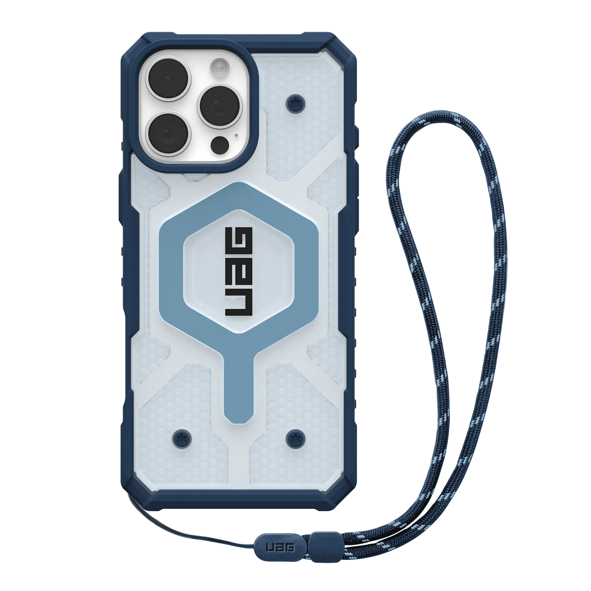 Ốp lưng Magsafe iPhone 16 Pro Max UAG Pathfinder Clear kèm dây đeo-1144651BV03-2