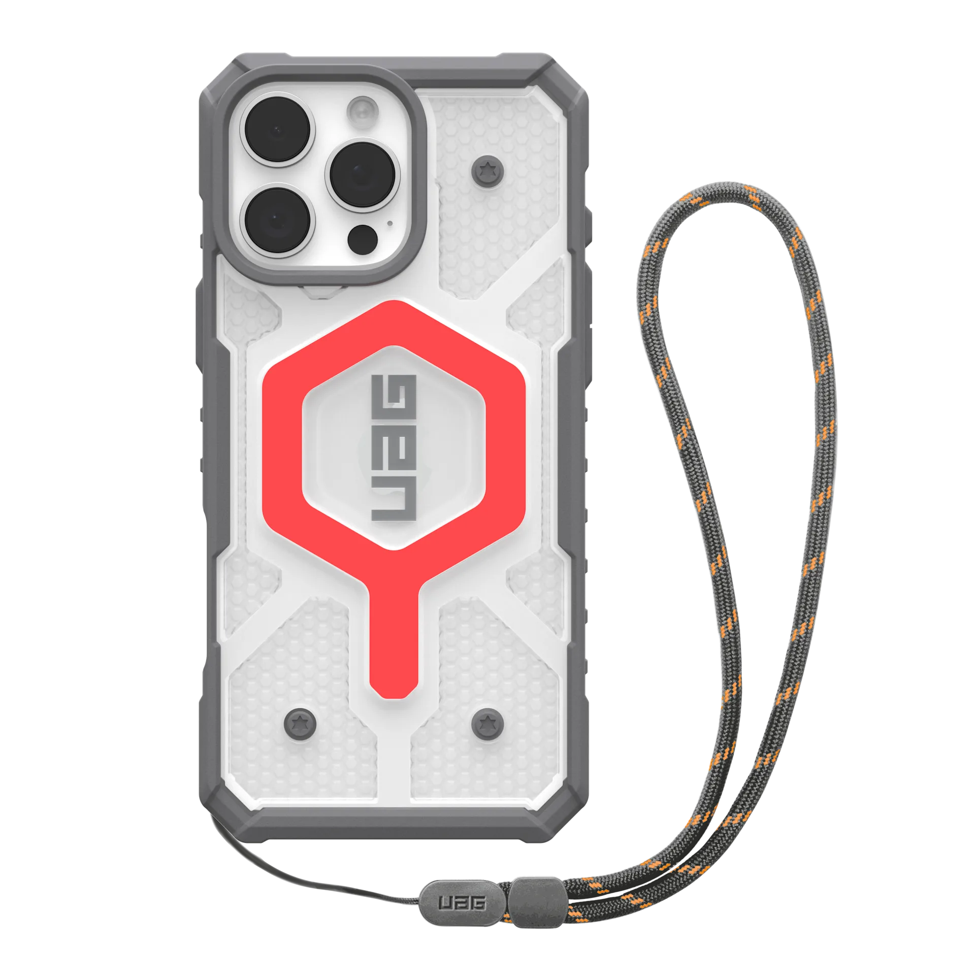 Ốp lưng Magsafe iPhone 16 Pro Max UAG Pathfinder Clear kèm dây đeo-1144651BV03-4