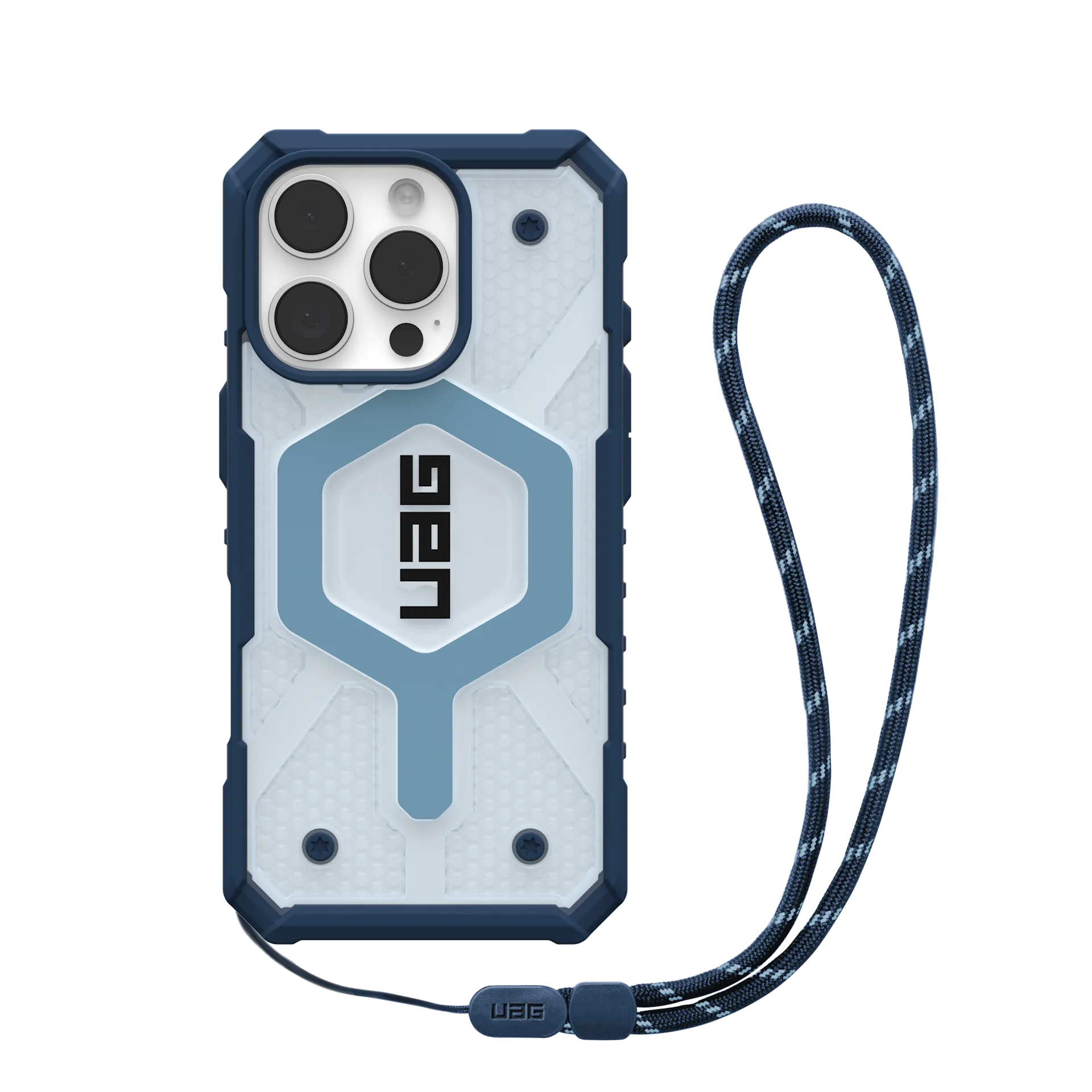 Ốp lưng Magsafe iPhone 16 Pro UAG Pathfinder Clear kèm dây đeo-1144641BV01-4