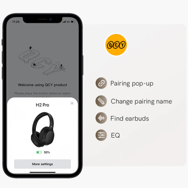 Tai nghe chụp tai QCY H2 Pro-BH23H2B-4