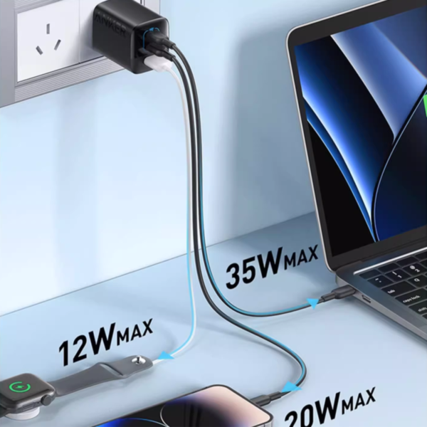 Cốc sạc Anker 3 cổng 67W 336 A2674-A2674W11-2