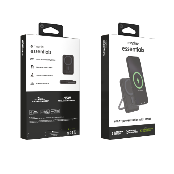 Sạc dự phòng Mophie Essentials Snap+ Powerstation With Stand 10.000 mAh-401117449-10