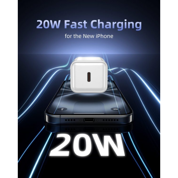 Cốc sạc nhanh Innostyle 20W Type-C GoCharge PD PPS-GC20-1CWHT-3