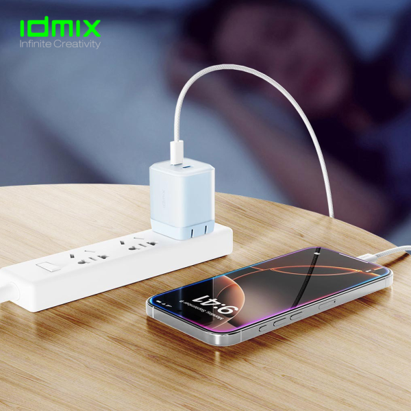 Cốc sạc nhanh IDMIX 45W 2 cổng Type-C P45Pro II-ID5500-3