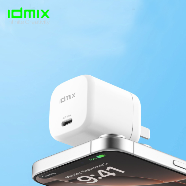 Cốc sạc nhanh IDMIX 45W Type-C P45-ID5653-7
