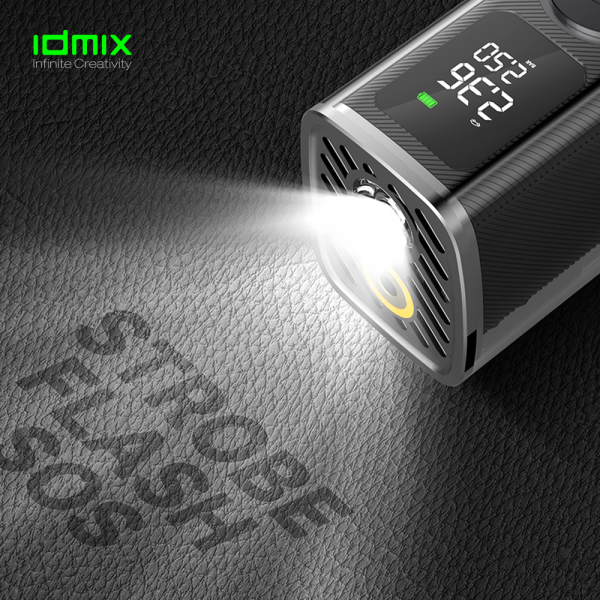 Bơm hơi di động cầm tay kèm định vị IDMIX CP10-ID5669-4