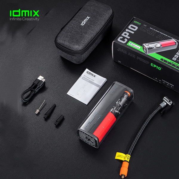 Bơm hơi di động cầm tay kèm định vị IDMIX CP10-ID5669-5