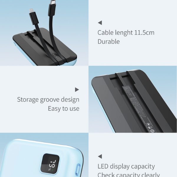 Pin dự phòng sạc nhanh IDMIX 10.000 mAh PD 20W Power Mate P10CiPro-ID8940-2
