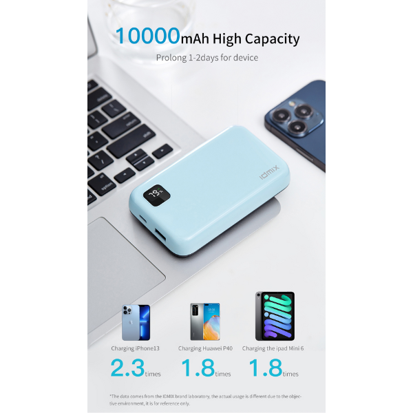Pin dự phòng sạc nhanh IDMIX 10.000 mAh PD 20W Power Mate P10CiPro-ID8940-8