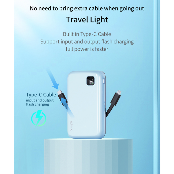 Pin dự phòng sạc nhanh IDMIX 10.000 mAh PD 20W Power Mate P10CiPro-ID8940-11
