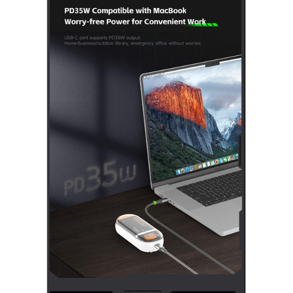 Pin dự phòng sạc nhanh IDMIX 10.000 mAh PD 35W Power Crystal P15 SE-ID9952-4
