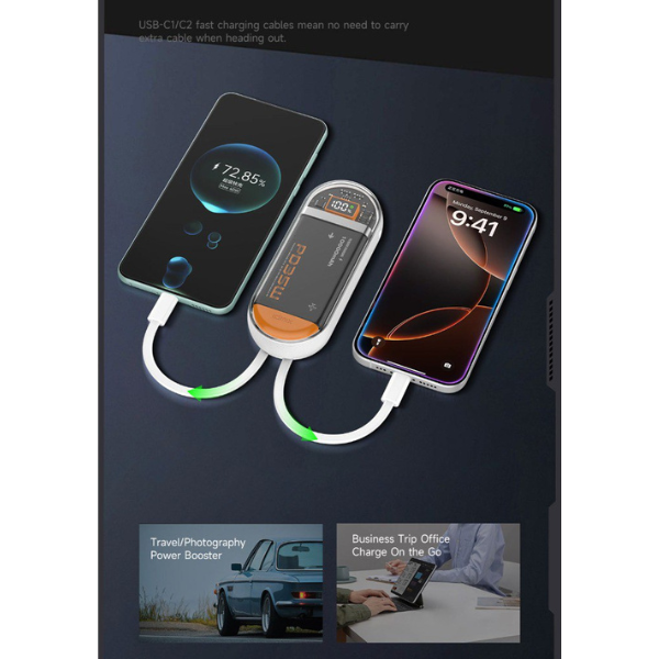 Pin dự phòng sạc nhanh IDMIX 10.000 mAh PD 35W Power Crystal P15 SE-ID9952-7