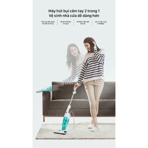 Máy hút bụi cầm tay Deerma DX118C-DX118C-2