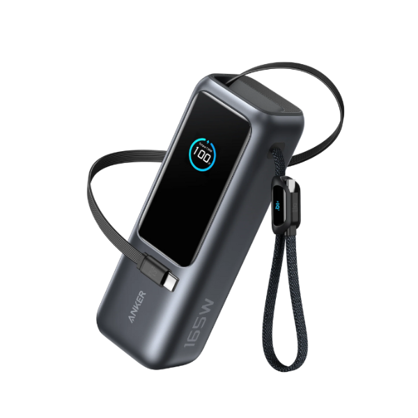 Pin dự phòng sạc nhanh Anker 25.000 mAh 165W tích hợp cáp rút gọn A1695-A1695H41-3