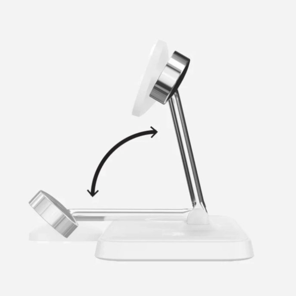 Đế sạc không dây Hyperjuice Qi2 4in1 Magnetic Charging Stand-HJ3004WHGL-2
