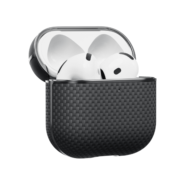 Ốp cứng AirPods 4 PITAKA Aramid Fiber Magnetic-APM2404-4