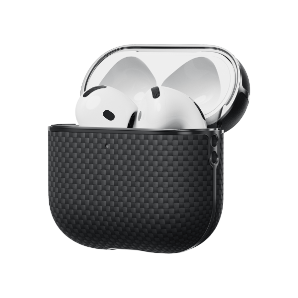 Ốp cứng AirPods 4 PITAKA Aramid Fiber Magnetic-APM2404-7