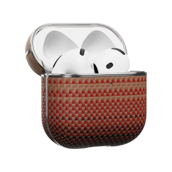 Ốp cứng AirPods 4 PITAKA Aramid Fiber Magnetic-APM2404-19