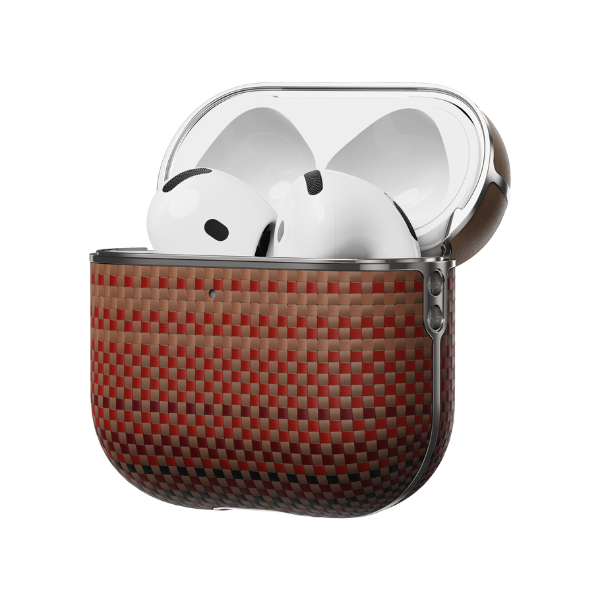 Ốp cứng AirPods 4 PITAKA Aramid Fiber Magnetic-APM2404-22