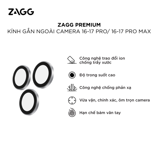 Dán bảo vệ camera iPhone 17 Pro 17 Pro Max ZAGG Premium-100119948-2