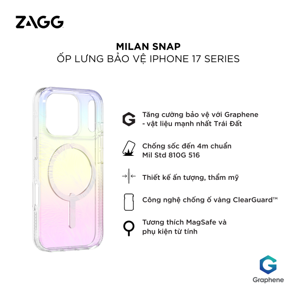 Ốp lưng Magsafe iPhone 17 Pro ZAGG Milan-702319018-2