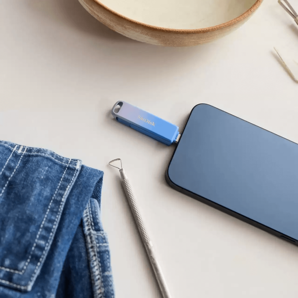 USB 3.2 Gen 1 Sandisk Creator Phone Drive SDIXD0N 128GB Type-C & Lightning (SDIXD0N-128G-GN6TP)-SDIXD0N-128G-GN6TP-5
