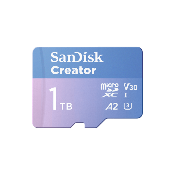Thẻ nhớ micro SanDisk Creator 1TB V30 U3 C10 A2 UHS-I up to 190MB s (SDSQXAV-1T00-GN6MS)-SDSQXAV-1T00-GN6MS-2
