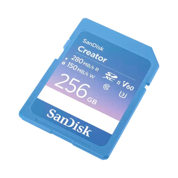 Thẻ nhớ SDXC SanDisk Creator 256GB V60 U3 C10 UHS-II 280MB s (SDSDXEP-256G-GNCIS)-SDSDXEP-256G-GNCIS-3