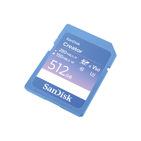 Thẻ nhớ SDXC SanDisk Creator 512GB V60 U3 C10 UHS-II 280MB s (SDSDXEP-512G-GNCIS)-SDSDXEP-512G-GNCIS-3