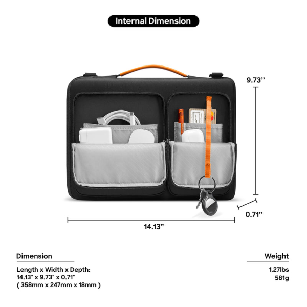 Túi chống sốc MacBook 16 inch Tomtoc Messenger Bag-A42F2G3-3