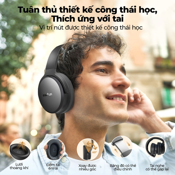 Tai nghe chụp tai Earfun Tune Pro-EFTUNEPROBK-8